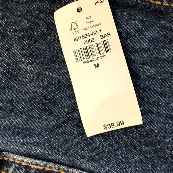 OLD NAVY Jacket Women's‎ M Blue Denim Trucker Westerncore Pockets Casual - Picture 8 of 12